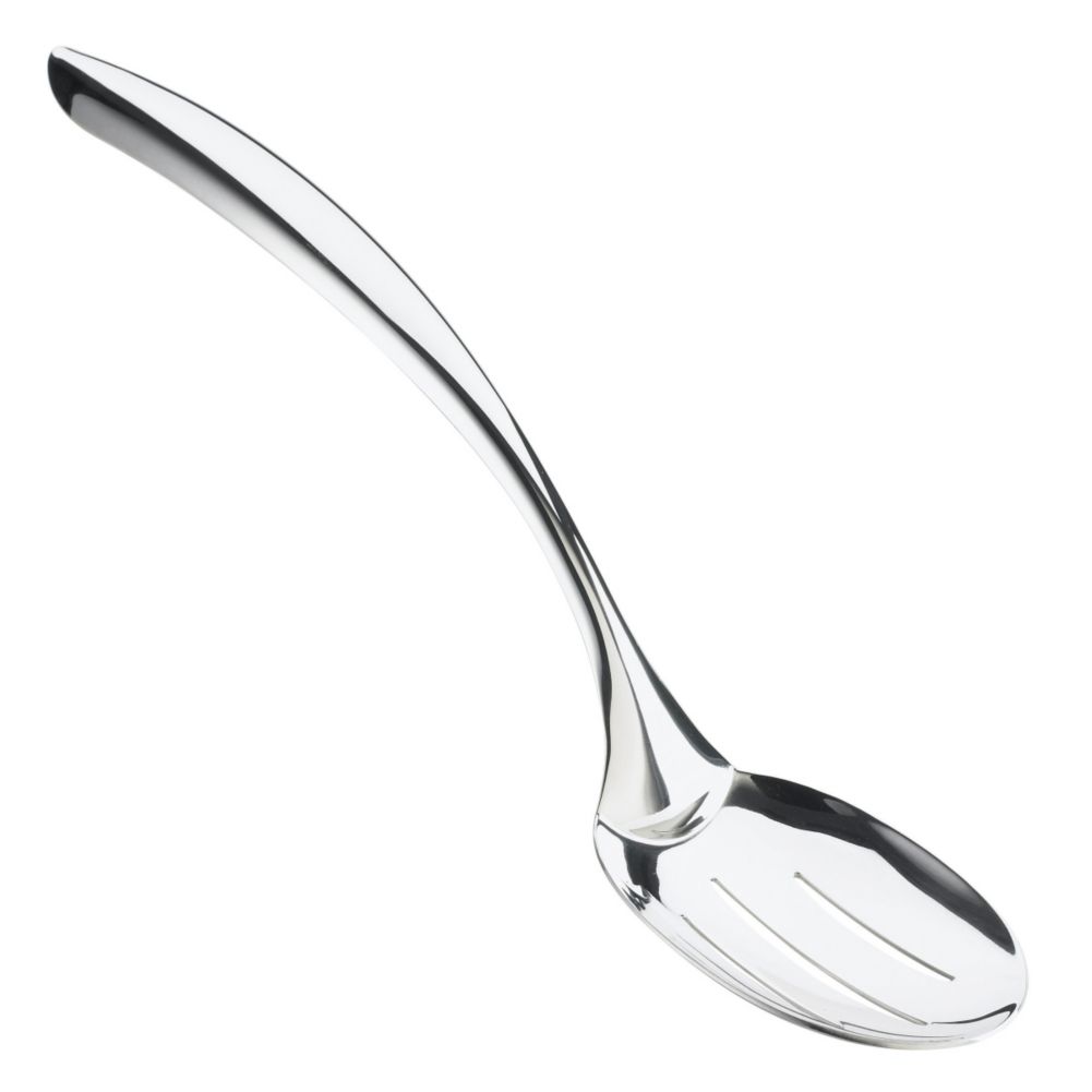 Browne Foodservice S/S Eclipse 13-1/2" Slotted Serving Spoon
