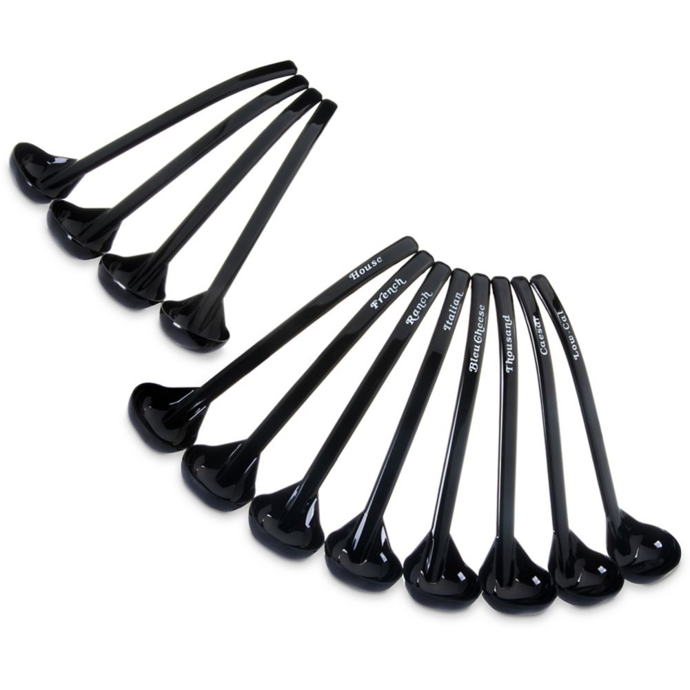 Carlisle Ladle Assortment Pack, Black, 9-1/2" 1 oz Ladles