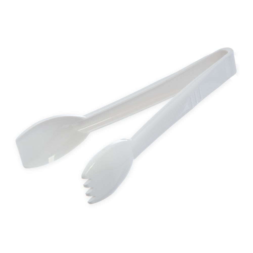 Carly&reg; Salad Tongs, White, 9"