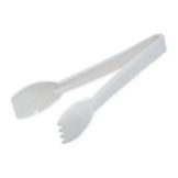 Carly&reg; Salad Tongs, White, 9"