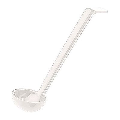 Cambro Camwear&reg; Plain Ladle, White, 0.75 oz