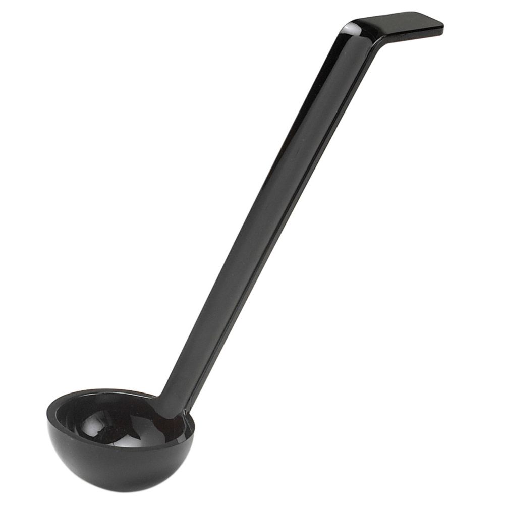 Cambro Camwear&reg; Plain Ladle, Black, 0.75 oz