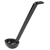 Cambro Camwear&reg; Plain Ladle, Black, 0.75 oz