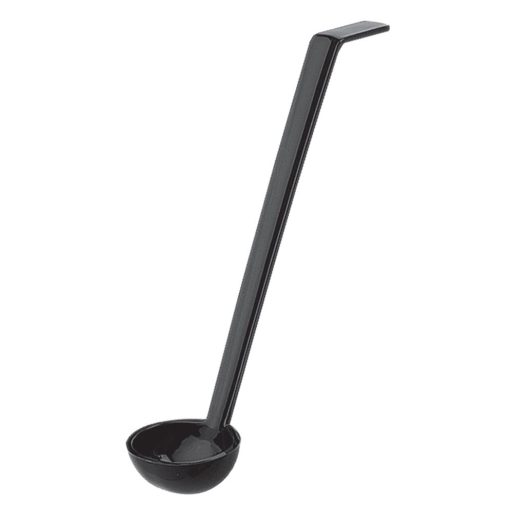 Cambro Camwear&reg; Plain Ladle, Black, 1 oz