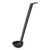 Cambro Camwear&reg; Plain Ladle, Black, 1 oz