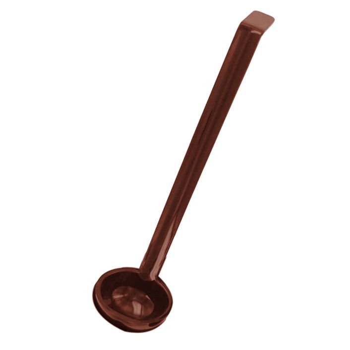 Cambro Camwear&reg; Plain Ladle, Reddish Brown, 1 oz