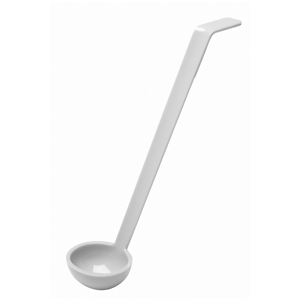 Cambro Camwear&reg; Plain Ladle, White, 1 oz