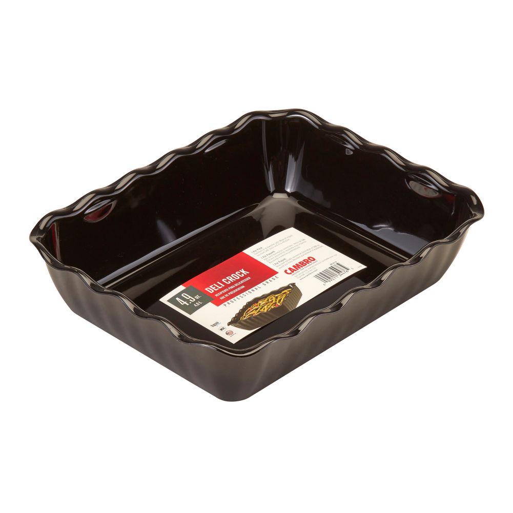 Cambro Black 5 Qt Deli Crock