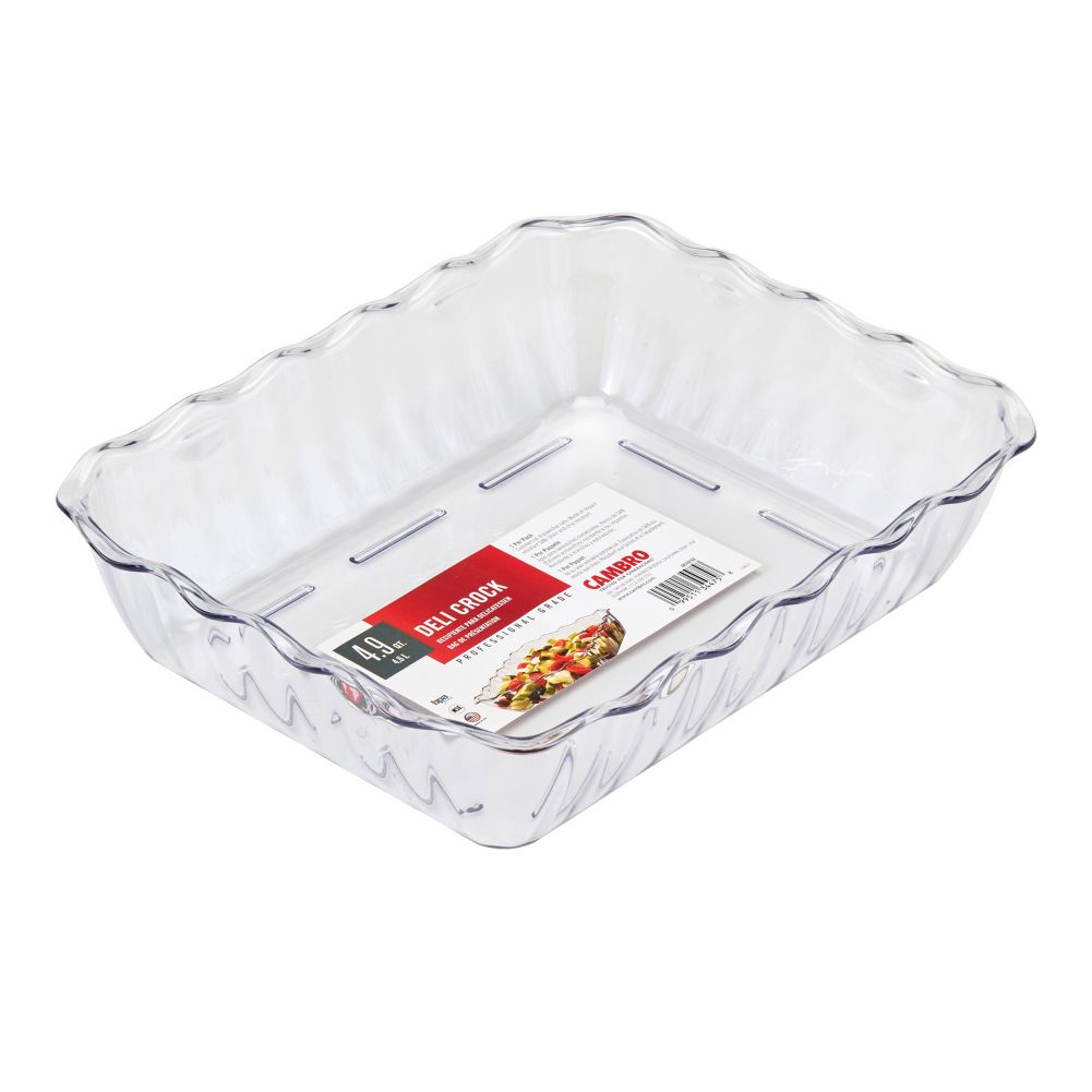 Cambro Clear 5 Qt Deli Crock