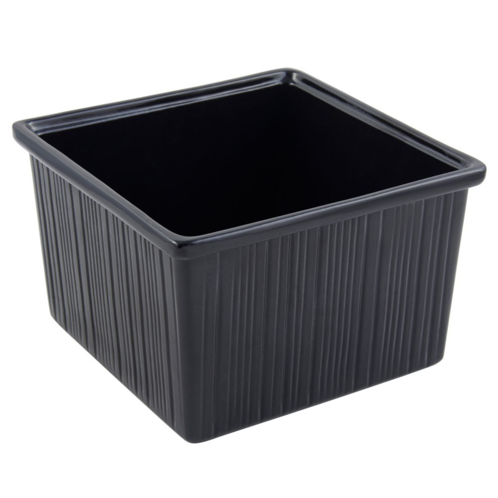 Bon Chef Black 7.5 Qt Space Saver Garnish Bowl