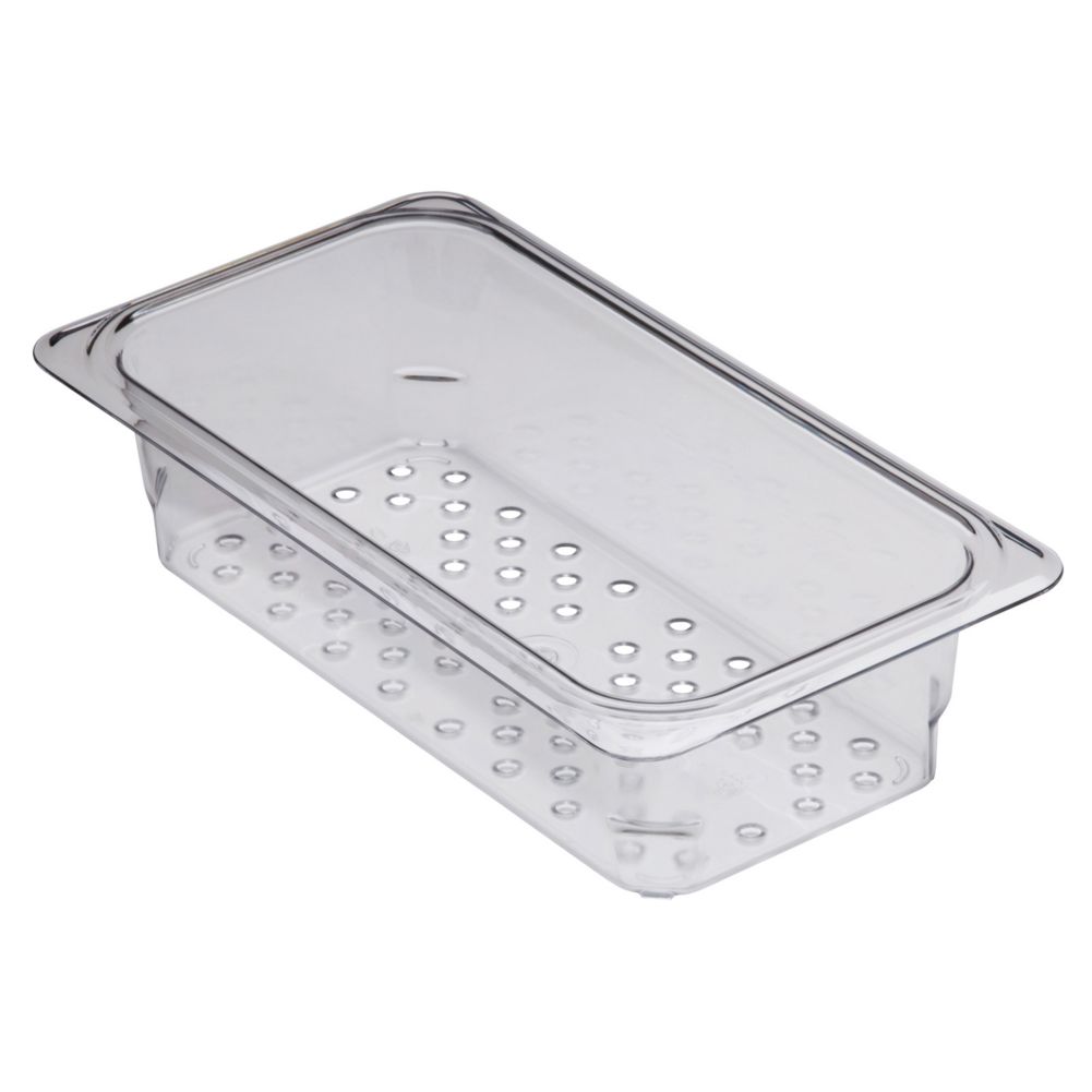Cambro Clear Camwear&reg; Colander for 1/3 Size Food Pans
