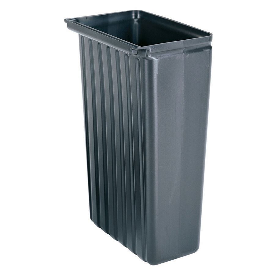 Cambro Black 8 Gal Trash Container for Knockdown Service Carts