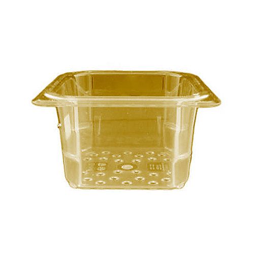 Cambro Amber Colander for 1/6 Size H-Pans&trade; 5" Deep