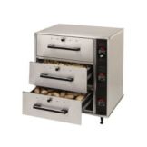 Star&reg; Mfg 3-Drawer Narrow Food Warming Drawer w/ LED Display