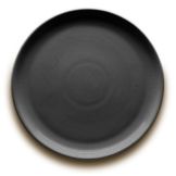 Hall&reg; China Black 13-1/4" Round Chop Plate