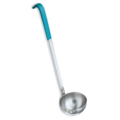 Jacobs Pride&reg; Hvy Duty S/S 6 Oz Ladle w/ Teal Kool-Touch Handle