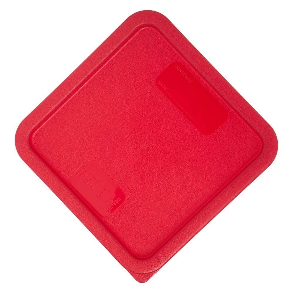 Carlisle Red Lid For 8 Qt StorPlus&trade; Sq. Food Storage Container