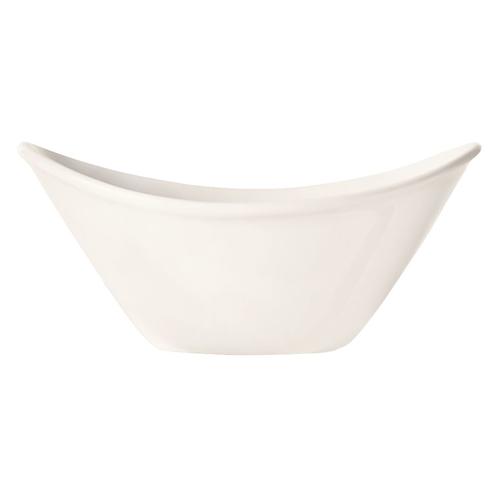 Infinity Bright White Oval 8 oz Bowl