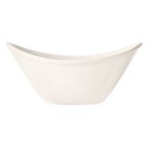 Infinity Bright White Oval 8 oz Bowl
