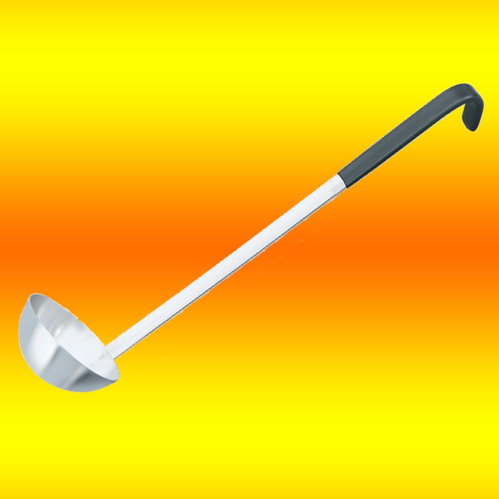 Jacobs Pride&reg; S/S 4 oz Ladle w/ Black Kool-Touch&reg; Handle