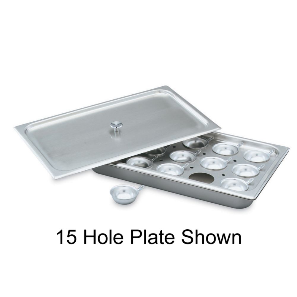 Vollrath Replacement S/S 8-Hole Plate for 75070 Half Size Egg Poacher