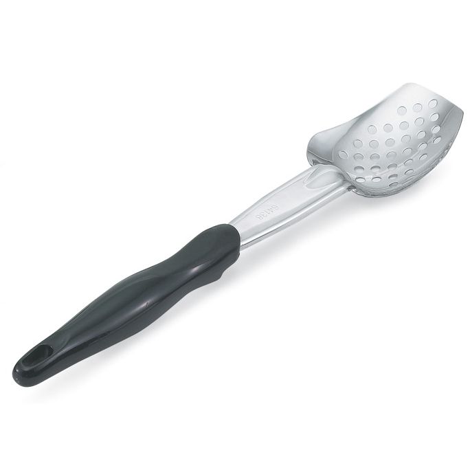 Vollrath Perforated S/S 13-5/16" Basting Spoon w/ Black Handle