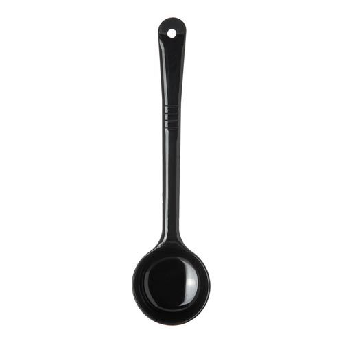 Carlisle&reg; 4 Oz. Black Solid Measure Misers&reg; Spoon