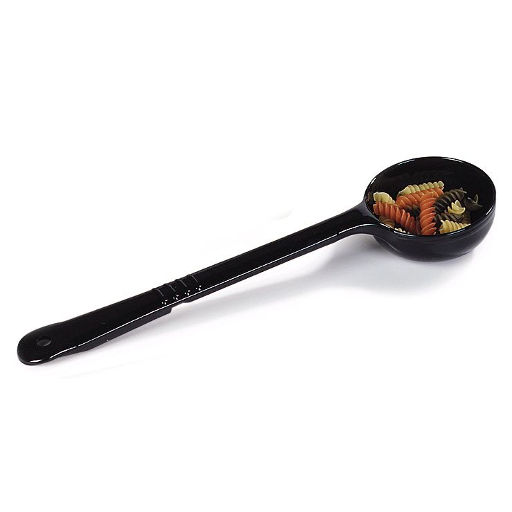 Carlisle&reg; 3 Oz. Black Solid Measure Misers&reg; Spoon