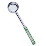 S/S 4 oz Solid Loon w/ Green Coated Handle