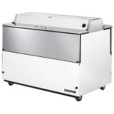 True&reg; Dual Sided White Vinyl and S/S 24.5 Cu Ft Milk Cooler