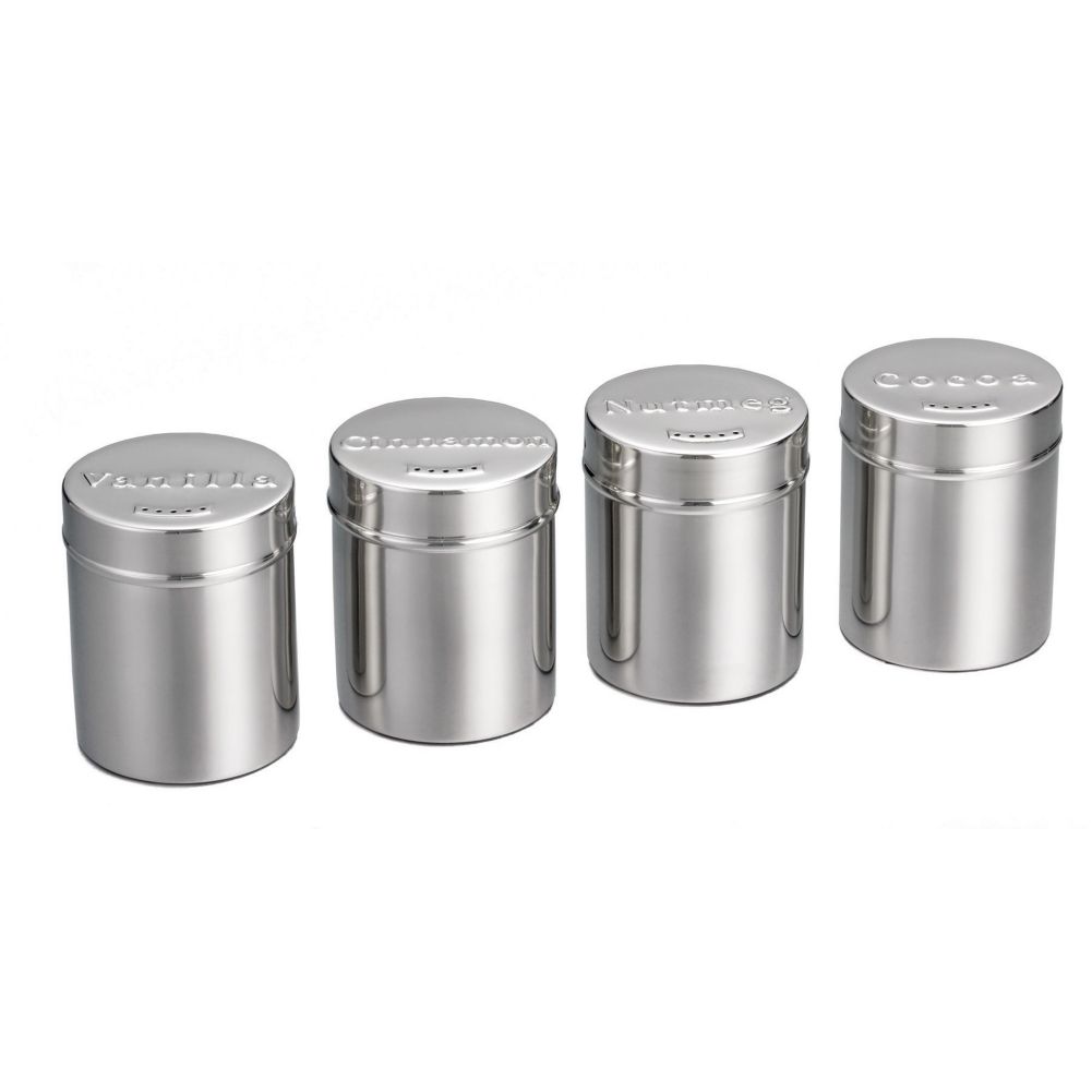 Tablecraft 6 Oz. S/S Nutmeg Shaker with Storage Cap