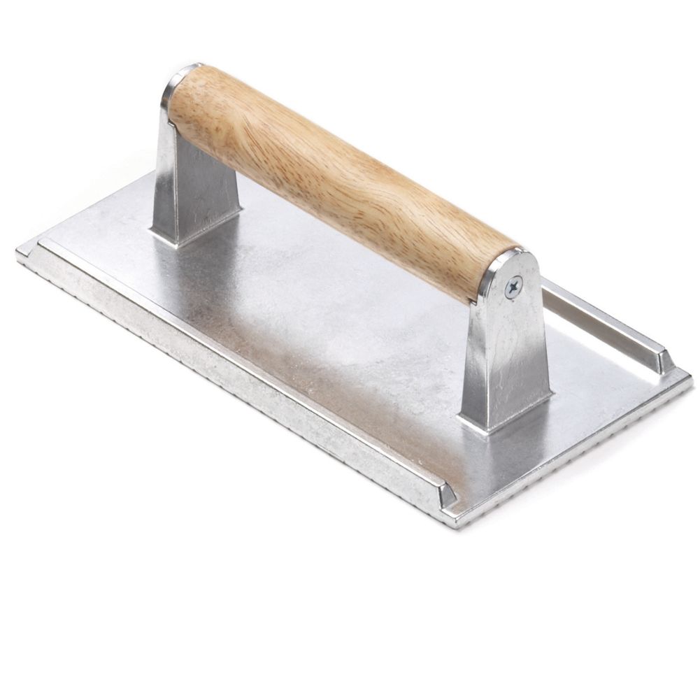 Tablecraft Aluminum Steak Weight with Wood Handle