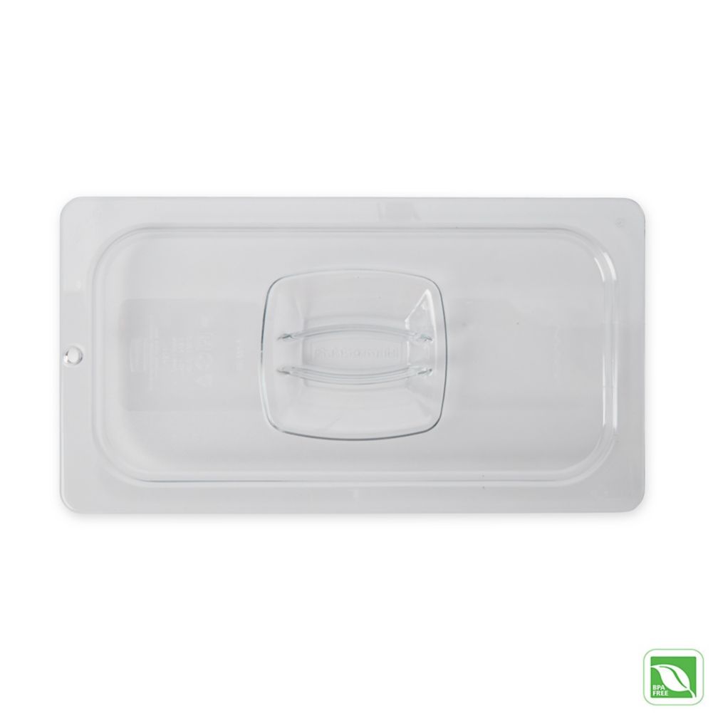 Rubbermaid&reg; Clear Solid Carb-X Lid w/Peg Hole