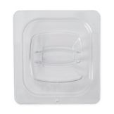 Carb-X 1/6 Size Cold Food Pan Cover w/ Peg Hole, Clear