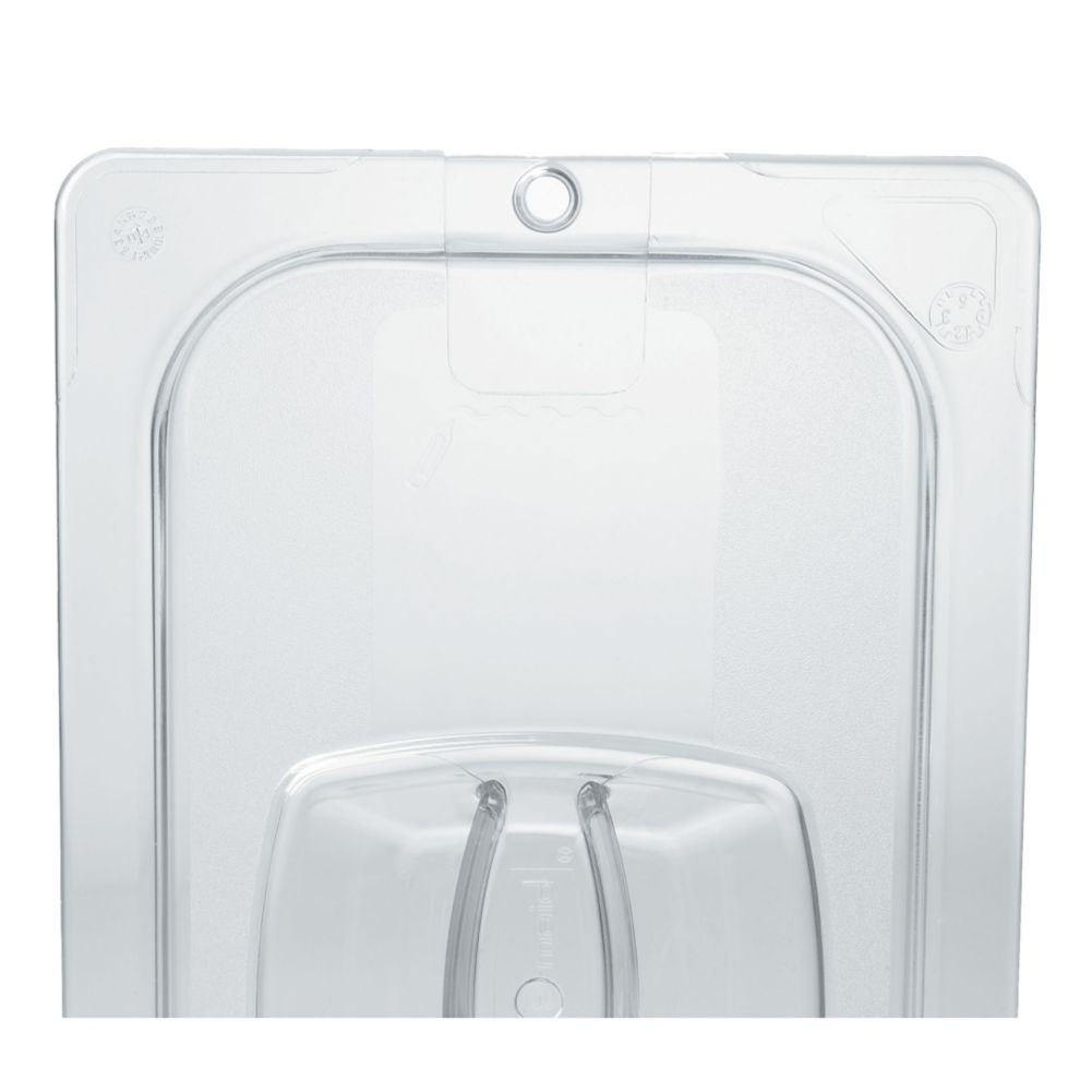 Carb-X 1/9 Size Cold Food Pan Cover w/ Peg Hole, Clear
