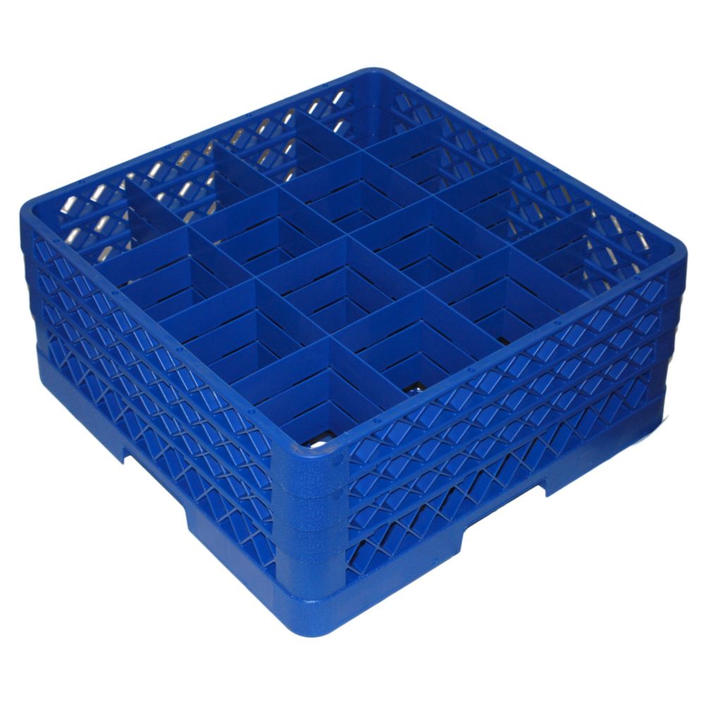 Traex&reg; 16 Compartment Blue Glass Rack with 3 Extenders