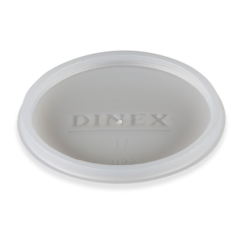 Dinex&reg; Translucent Disposable Lid for 1192 Juicer / 5 oz Tumblers
