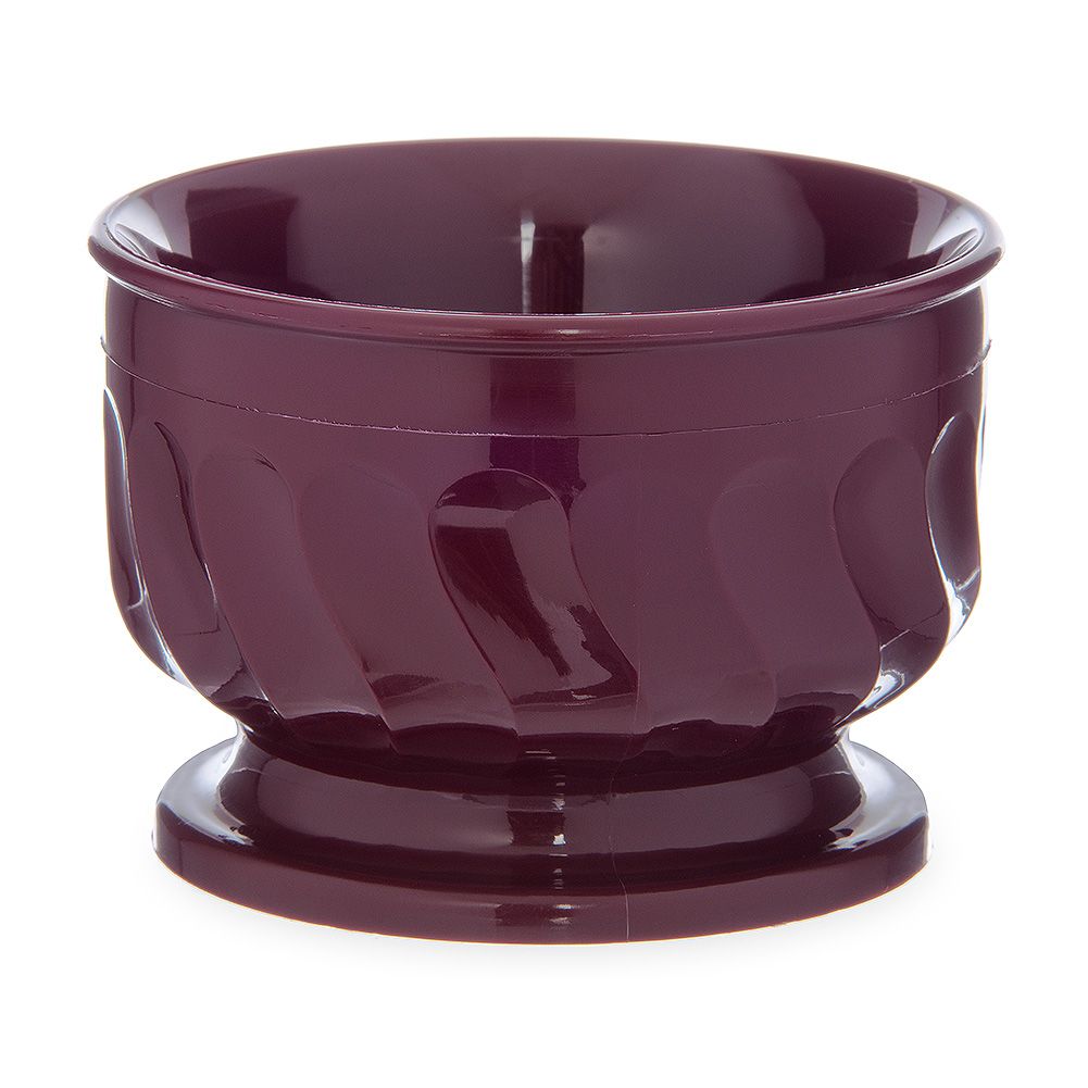 Dinex&reg; Turnbury&reg; Cranberry Pedestal Base 5 oz Insulated Bowl