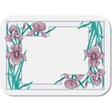 Dinex&reg; Iris Garden Floral Traymat for 15" x 20" Tray