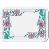 Dinex&reg; Iris Garden Floral Traymat for 14" x 18" Tray
