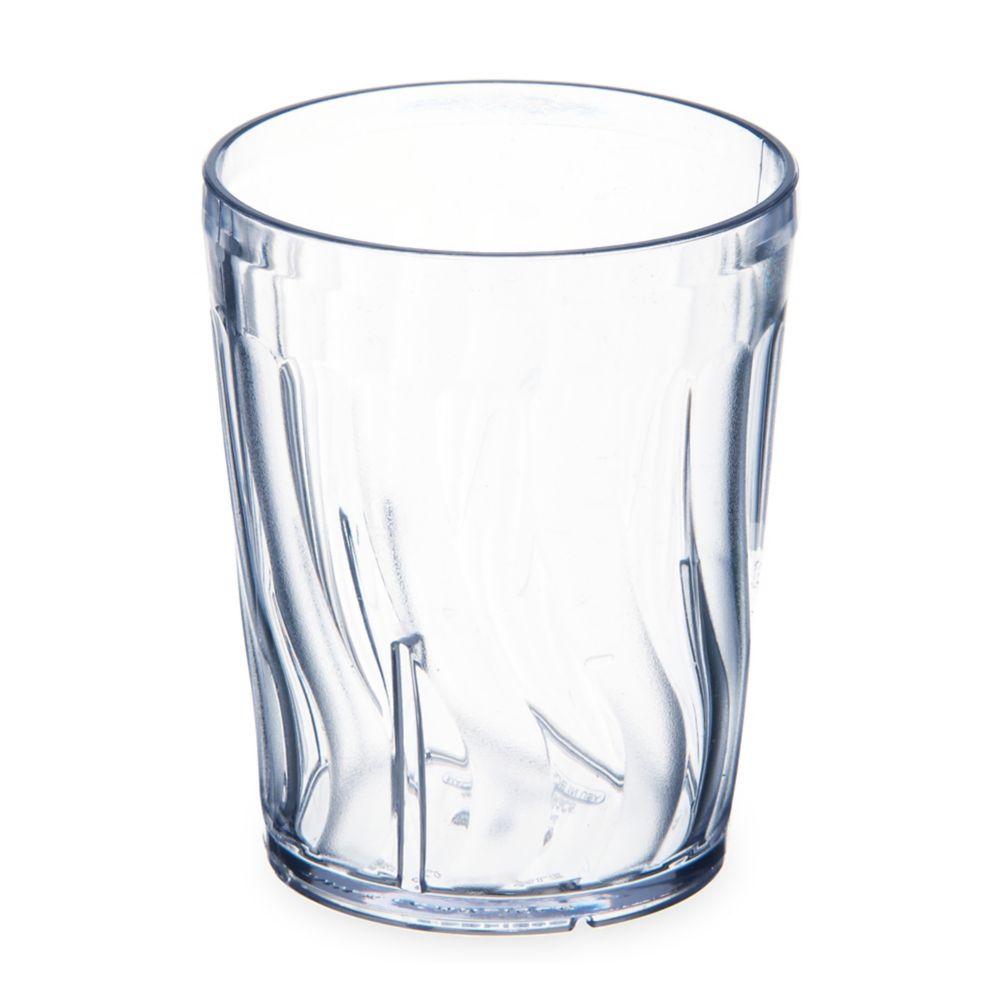 Dinex&reg; Clear 6 Oz Swirled Iced Tea Tumbler