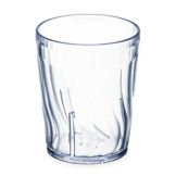 Dinex&reg; Clear 6 Oz Swirled Iced Tea Tumbler