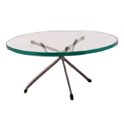 Dover European Metalworks Steel 3-Leg Riser w/ 13" Glass Top