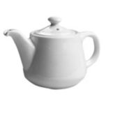Hall&reg; China White 12 Oz. Tea Pot with No Drip Spout