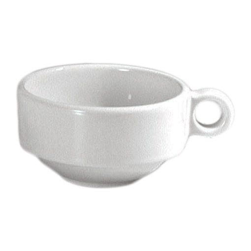 Diversified Ceramics Ultra White 16 oz Jumbo Stacking Latte Cup