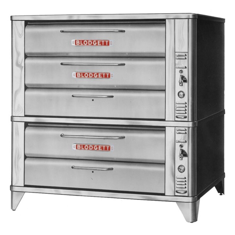 Blodgett Wide S/S Gas Double Deck Oven w/ (2) 7" Sections