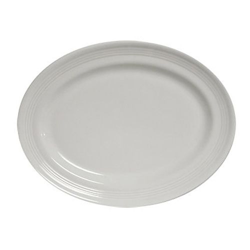 Tuxton&reg; 11-1/2" x 8-3/8" White Oval Platter