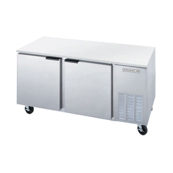 Beverage-Air 67" Stainless Two-Section Undercounter Freezer