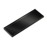 Service Ideas Rectangular Black Drip Tray