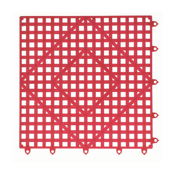 San Jamar&reg; 12"x12" Red Versa-Mat&reg;